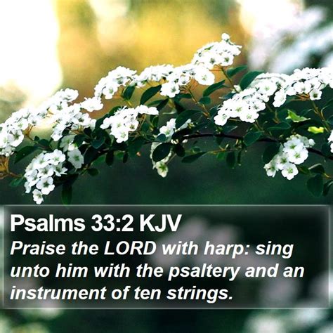 Psalms Kjv Praise The Lord With Harp Sing Unto Him With The