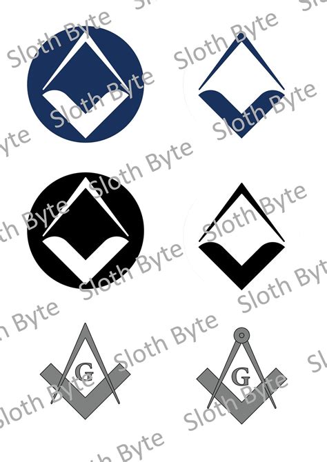 Freemasons Square and Compasses. Vector AI, SVG and PNG Digital ...