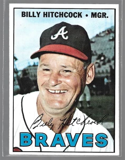 Carte De Baseball Billy Hitchcock Atlanta Braves Topps