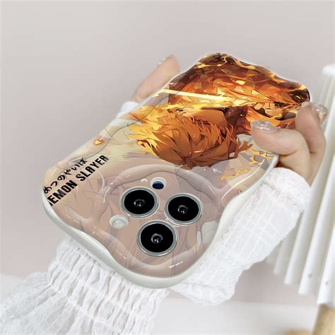 Yyds For Infinix Hot G Hot Pro G Back Cover Demon Slayer Case Cream Texture Wavy Edge