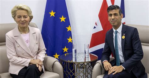 Rishi Sunak Set To Finalise New Brexit Deal Today In Talks With Ursula