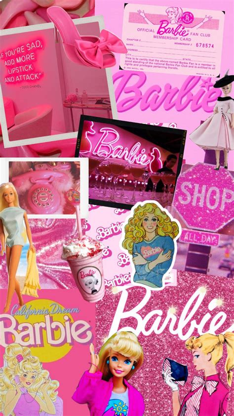 Barbie Barbieaesthetic Pink Girly Collage Nostalgia Barbie Barbie Barbie Dream Barbie