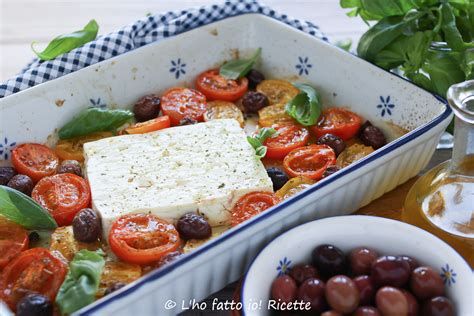 Feta Al Forno Con Pomodorini E Olive L Ho Fatto Io Ricette