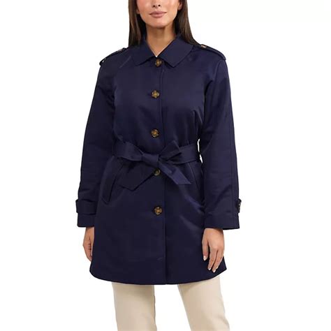 Womens Ellen Tracy Classic Trench Coat