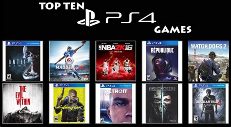 My Top 10 PS4 Video Games by RuthlessGuide1468 on DeviantArt