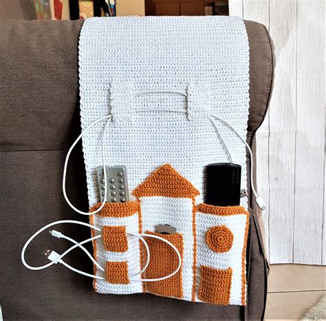 Pattern Pdf Crochet Organizer For Remote Controls Tutorial Etsy