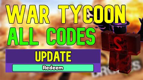 ALL War Tycoon CODES Roblox War Tycoon Codes April 2023 YouTube