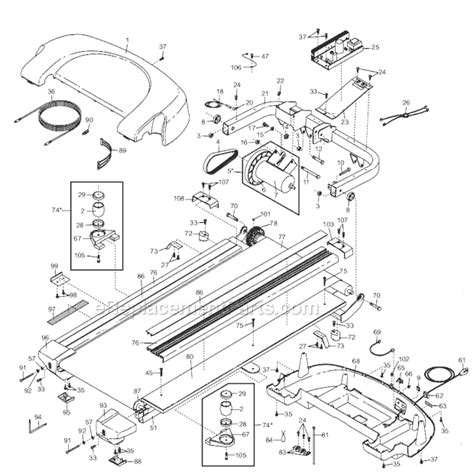 Proform Treadmill Parts Diagram