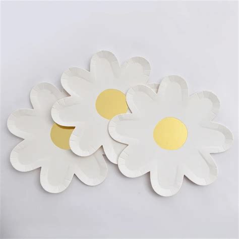 Daisy Paper Plates – Party Splendour