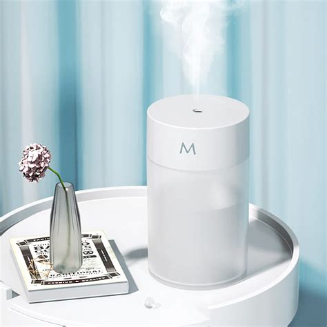 Mini Humidifier Portable Usb Mist Diffuser With 7 Colors Night Light