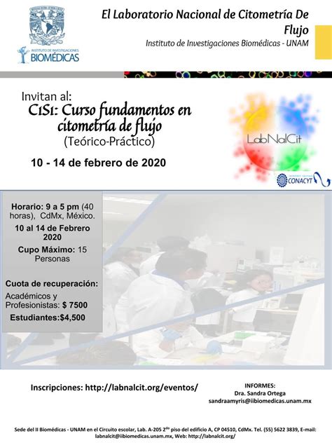 LabNalCit on Twitter Curso de Fundamentos de Citometría de Flujo del