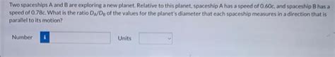 Solved Two spaceships A and B are exploring a new planet. | Chegg.com 