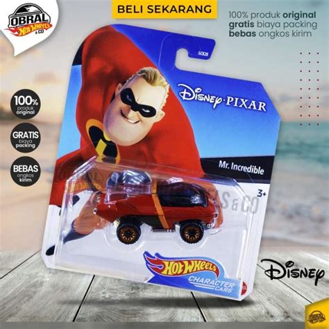 Promo HOT WHEELS CHARACTER CARS MR INCREDIBLE DISNEY PIXAR LUTOFIA Diskon Di Seller