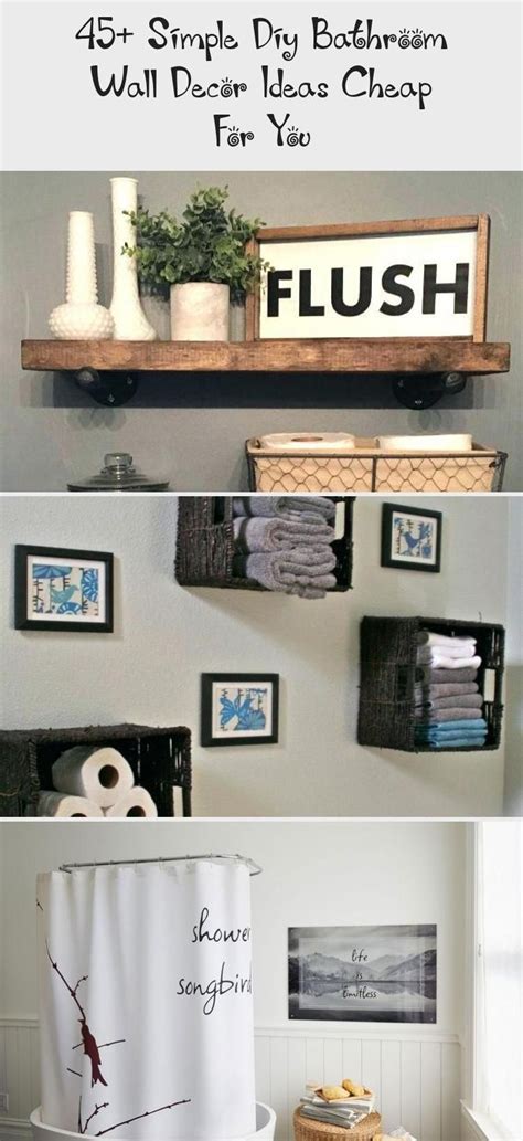 Diy Bathroom Wall Decor Ideas