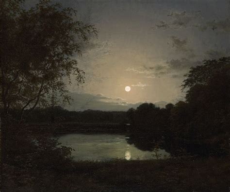 607 best Moonlight paintings images on Pinterest | Moonlight, Landscape ...