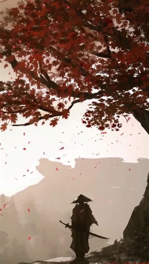 Live Phone Samurai Autumn Wallpaper To Iphone And Android Desktophut