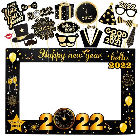 Mua New Years Eve Photo Booth Props 2024 Pack Of 36 New Years Photo