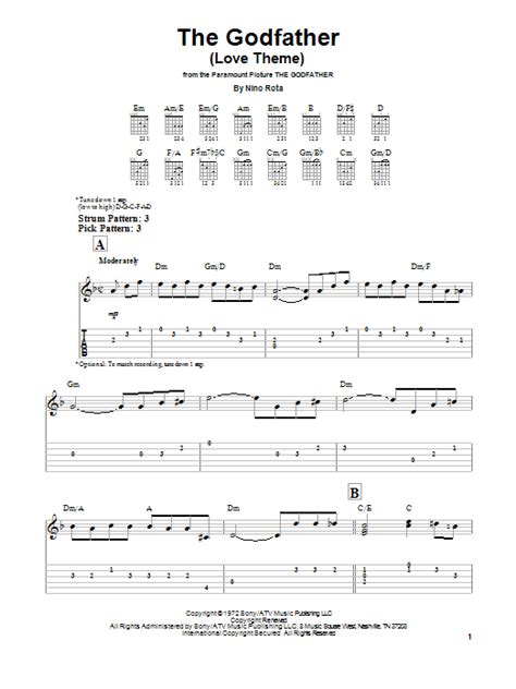 Godfather Theme Guitar Chords