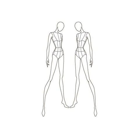 Female Fashion Croquis Templates