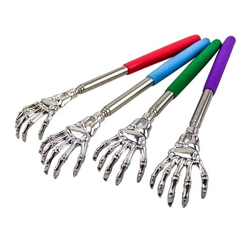 4 Pack Extendable Back Scratcher Stainless Steel Telescoping Back