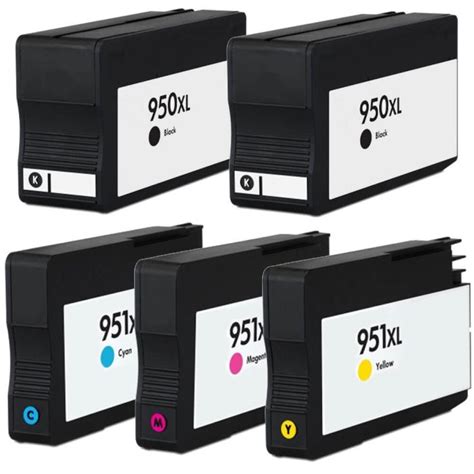 Hp 950xl 951xl 5 Pack High Yield Ink Cartridges Comboink