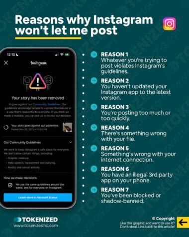 SOLVED Instagram Won T Let Me Post How Do I Fix It Tokenized
