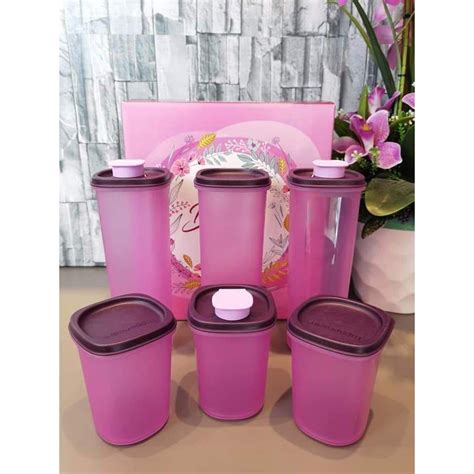 Tupperware Breezy Pour Set With Gift Box 6pcs Shopee Malaysia