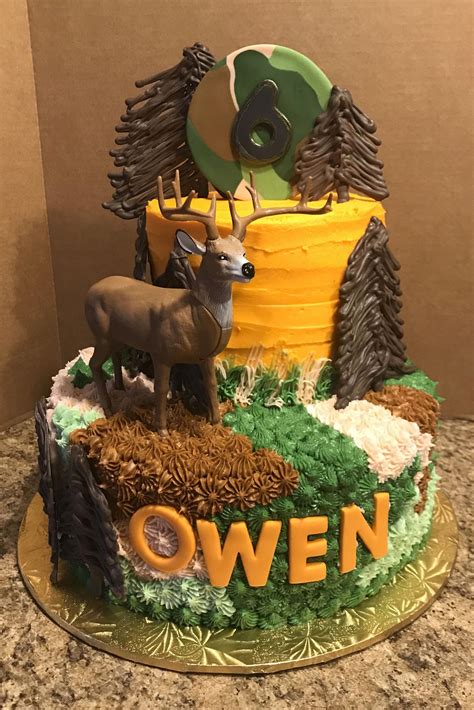 Buck Camo Birthday Cake Huntingcake Hunting Birthday Cakes Hunting