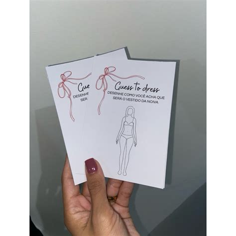Kit 30 Cartões Adivinhe o Vestido da Noiva Chá de Lingerie Chá de Panela Shopee Brasil