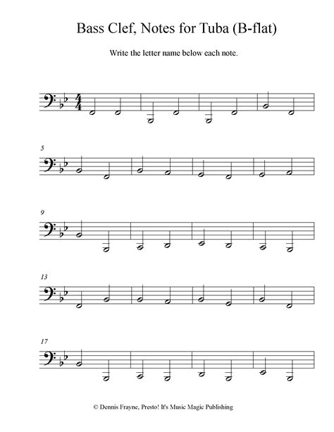 Music Note Names Bass Clef / Free Printable Music Note Naming ...