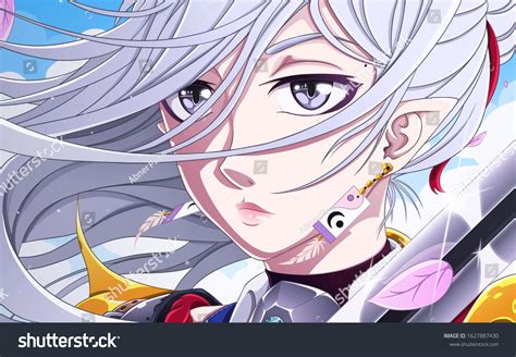 Wallpaper Anime Style Stock Illustration 1627887430 | Shutterstock