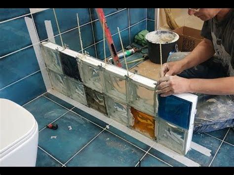 Укладка стеклоблоков в Ванной комнате. Интересный дизайн санузла ...