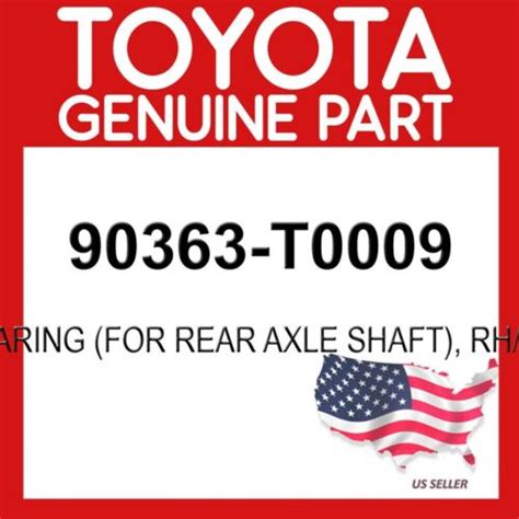 Toyota Genuine T Bearing For Rear Axle Shaft Rh Lh Oem Ebay