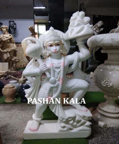 Pashan Kala White Das Hanuman Ji Statue For Worship At Rs In Agra