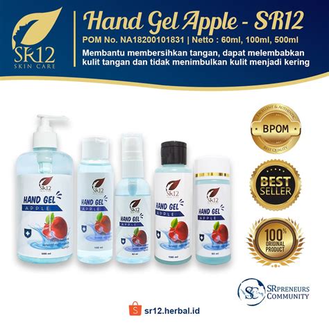 Jual Promo Hand Sanitizer Gel Apple Sr Bpom Original Hs Aman