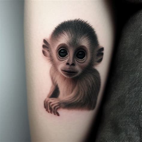 54 Small Monkey Tattoo Ideas - TattooClue.com