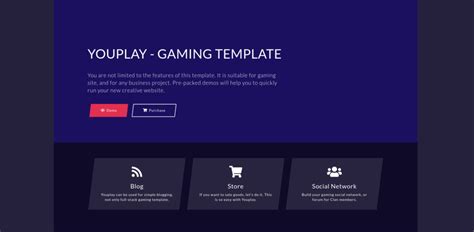 Interesting Html And Bootstrap Gaming Templates