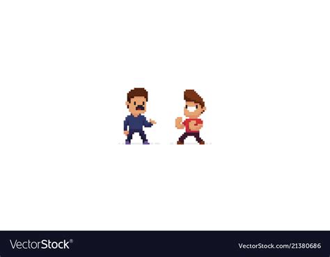 Pixel art battle Royalty Free Vector Image - VectorStock