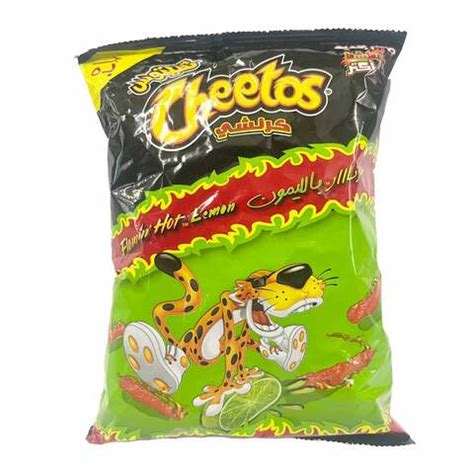 Cheetos Crunchy Flamin Hot Lemon Chips Gram Online Carrefour Egypt