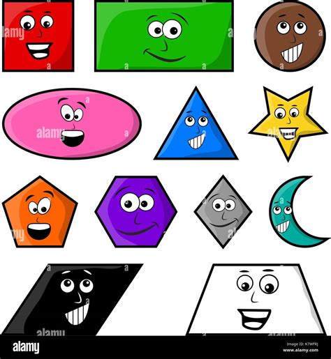 Cartoon Geometry Shapes Stock Photos & Cartoon Geometry Shapes Stock ...