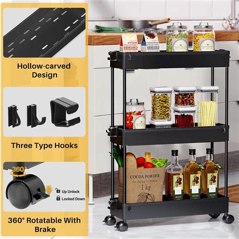 Spacekeeper Carrito De Almacenamiento Delgado Y Rodante Organizaci N