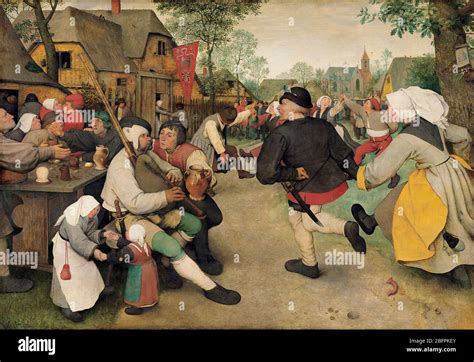 The Peasant Dance By Pieter Bruegel The Elder Stock Photo Alamy