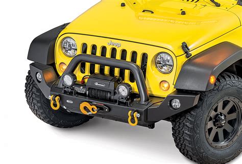 Quadratec 12057 0210 Modular Winch Ready Front Bumper For 07 18 Jeep Wrangler Jk Quadratec