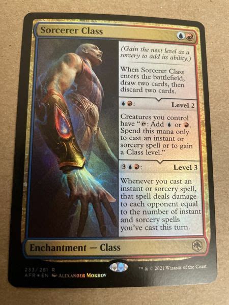 Free Mtg Sorcerer Class Adventures In The Forgotten Realms 233 281 Rare Foil Mtg Card Trading