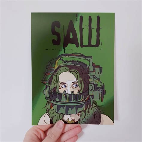 Saw Reverse Bear Trap A5 Print - Etsy