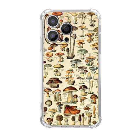 Mushroom Illustration Case For IPhone 13 Pro Aesthetic Art Design