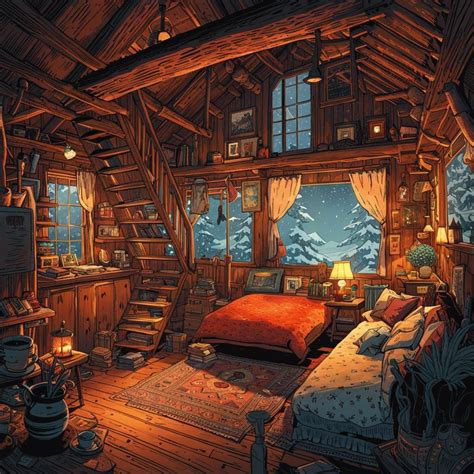 Winter Cabin Ai Generated Artwork Nightcafe Creator