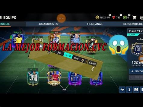 LA MEJOR FORMACION PARA CARA VS CARA FIFA MOBILE YouTube