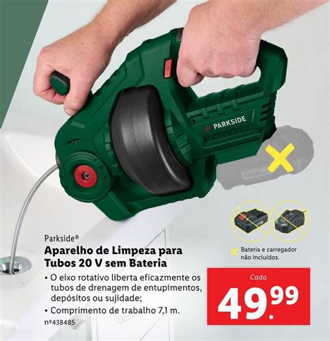 Promo O Parkside Aparelho De Limpeza Para Tubos V Sem Bateria Em Lidl