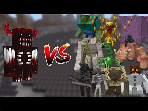 The Blood Warden Vs ALL Mutant Creatures In Minecraft Blood Warden Vs